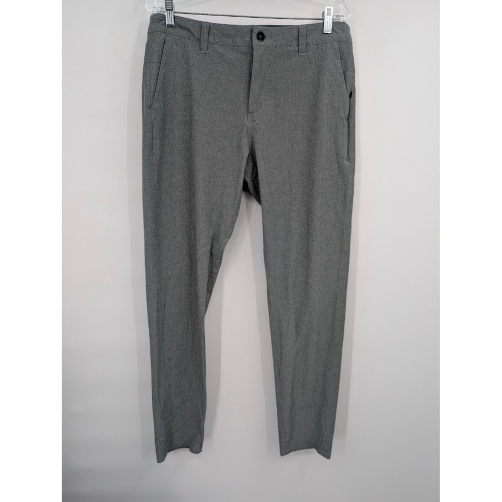 Vuori Men's Aim Pants Grey Chino Tech Performance Golf Trousers sz 32